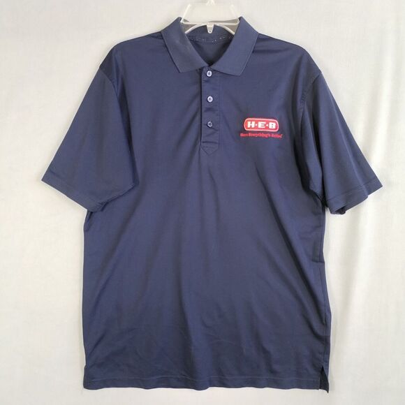 Shirts Heb Medium Texas Grocery Store Blue Employee Uniform Short
